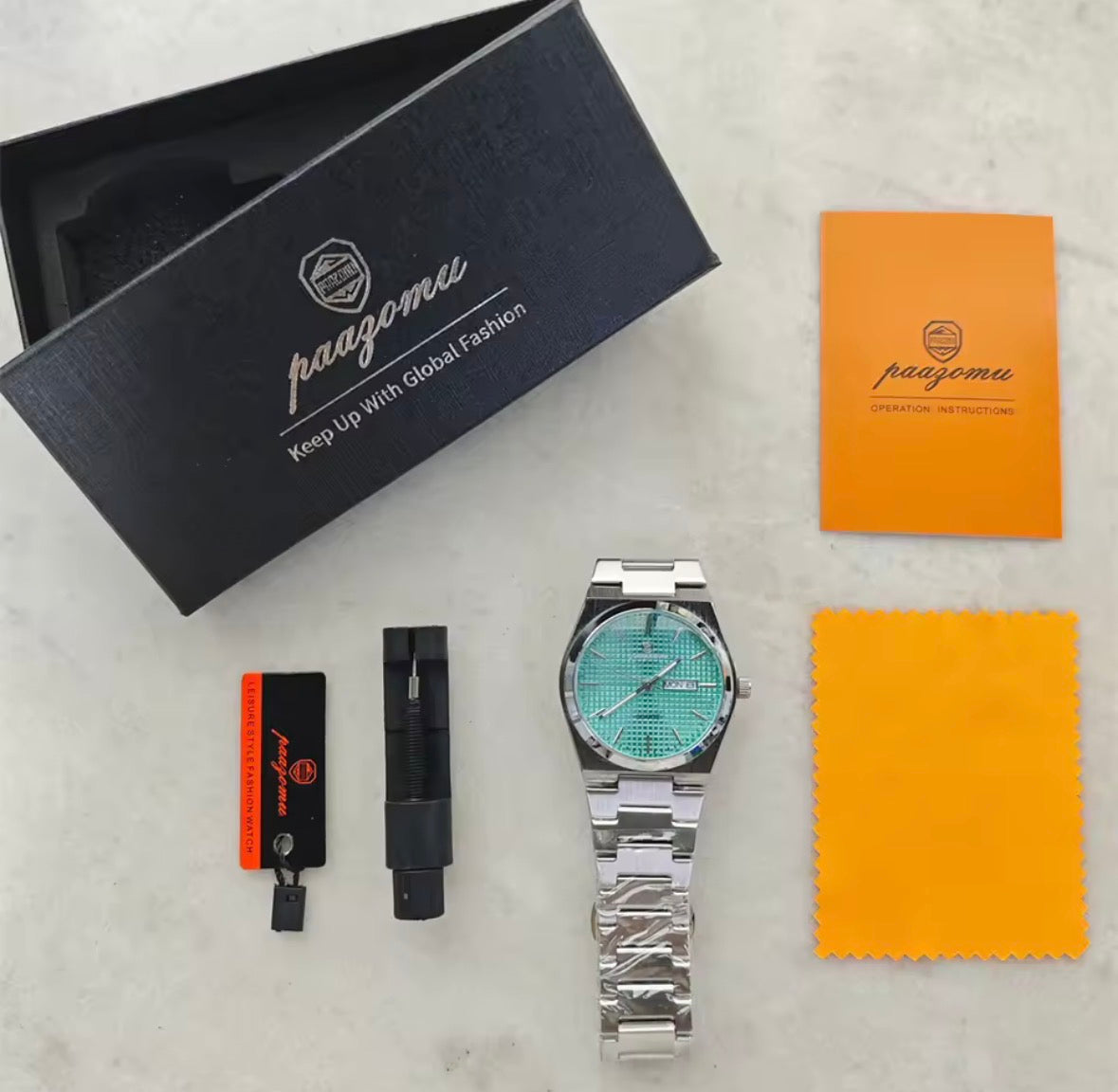 Luxury Men’s Stainless Steel Quartz Watch