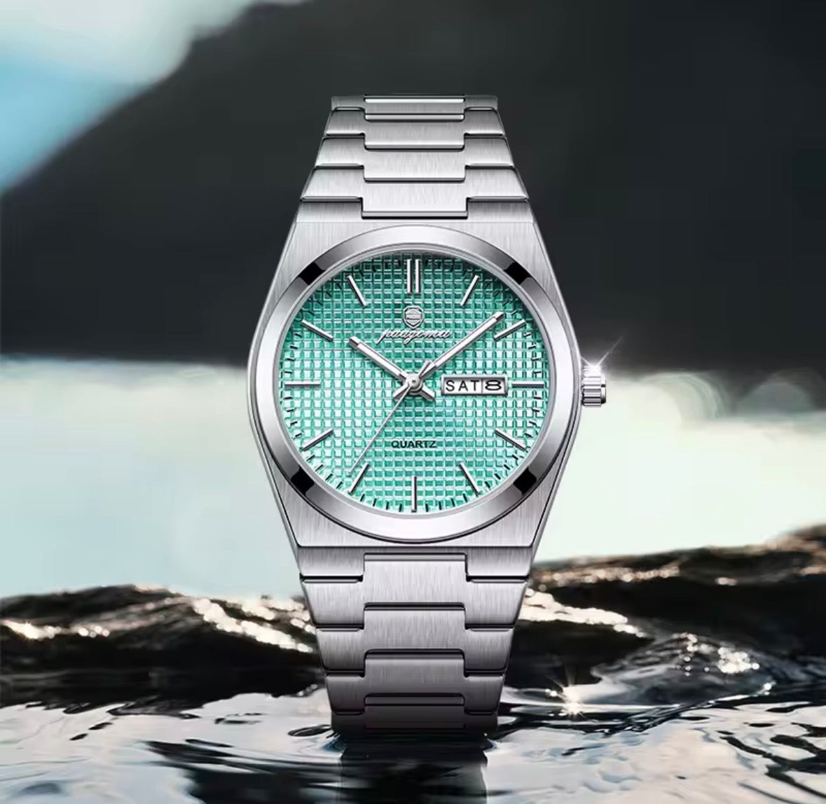Luxury Men’s Stainless Steel Quartz Watch