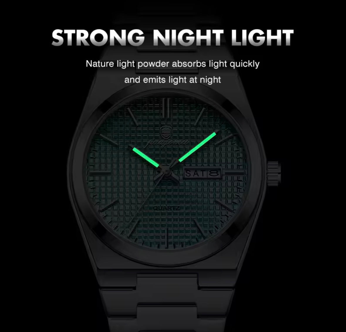 Luxury Men’s Stainless Steel Quartz Watch