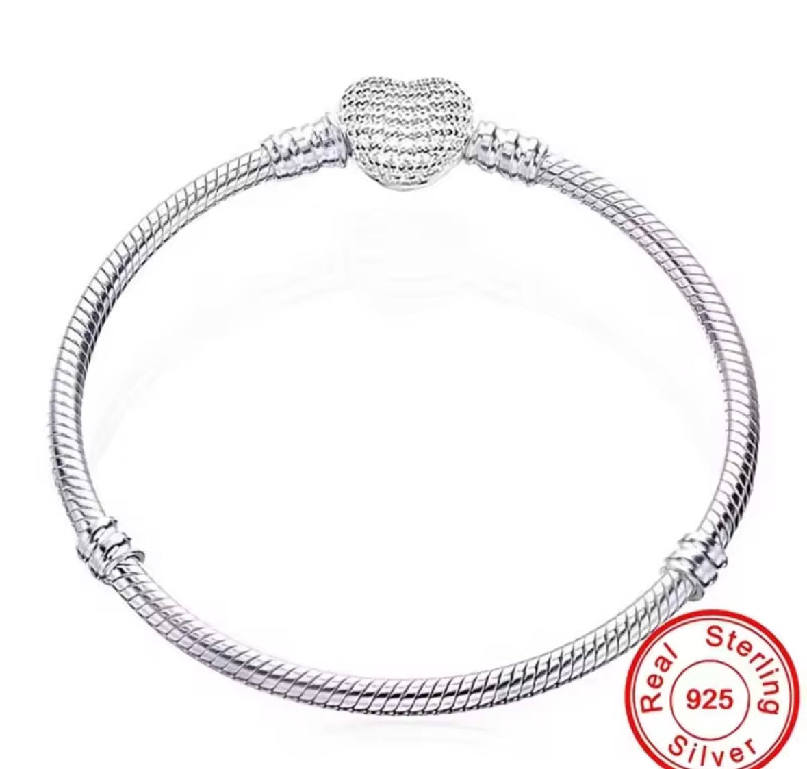 925 Sterling Silver Snake Chain Bracelet